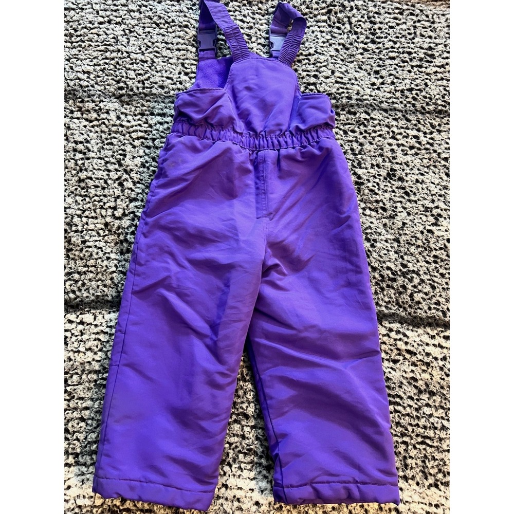 Girl's Purple Athletch Snow‎ Pants Size 4T - Picture 2 of 4